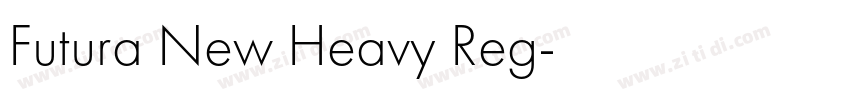 Futura New Heavy Reg字体转换